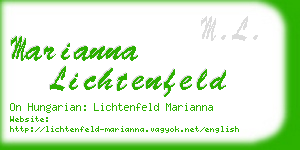marianna lichtenfeld business card